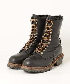 ブランド古着】2218 刺繍羽タグ スチールトゥ Logger Boots ロガー