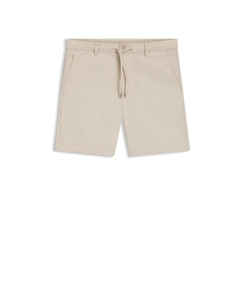 BOSS(ボス)の「レギュラーフィット ショートパンツ リネンブレンド ドローコード付き(その他パンツ・メンズ・ベージュ/ダークブルー・48/44/52/50/46/54)」の14枚目の写真
