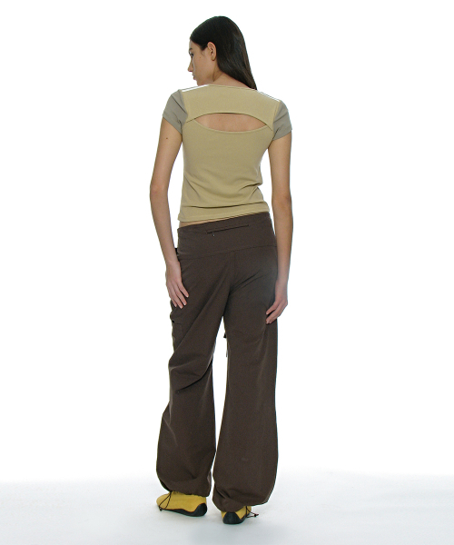 PARTIMENTO WOMEN(パルティメントウィメン)の「カットアウトスcoopネックショートスリーブTシャツ_レモン(Tシャツ/カットソー・レディース・ライトイエロー・SMALL/MEDIUM)」の9枚目の写真