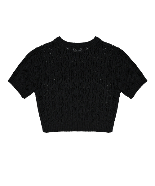 NICK&NICOLE（ニックアンドニコール）の「NICOLE SYMBOL PUNCHING HALF KNIT_BLACK（ニット/セーター・レディース・その他・FREE）」の6枚目の写真