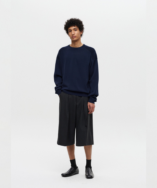 DNSR(ディーエヌエスアール)の「アーマーラウンドクロップニットネイビー(ニット/セーター・メンズ・その他・SMALL/MEDIUM/LARGE)」の3枚目の写真