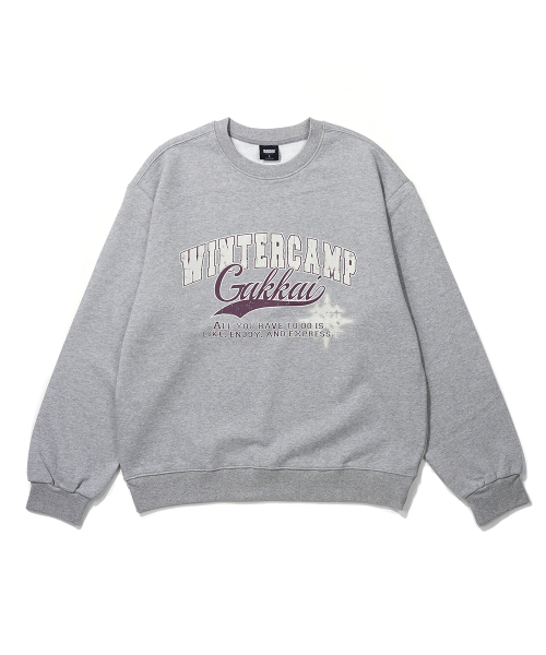 GAKKAI UNIONS(ガッカイユニオンズ)の「ウィンターキャンプ スウェット グレー(スウェット・レディース・その他・SMALL/MEDIUM/LARGE/X-LARGE)」の2枚目の写真