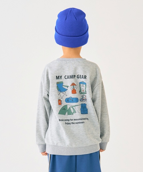 minimal(ミニマル)の「アソートプリントスウェット(スウェット・キッズ・トップグレー/ダークオレンジ/ネイビー/マスタード・120cm/130cm/140cm/90cm/100cm/110cm)」の2枚目の写真