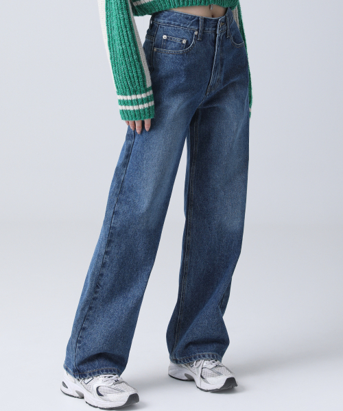 AVANDRESS(アバンドレス )の「STRAIGHT WIDE DENIM PANTS BROWN(デニムパンツ・メンズ・ブラウン・LARGE/X-LARGE/SMALL/MEDIUM)」の2枚目の写真