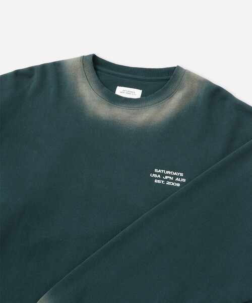 Saturdays NYC（サタデーズ ニューヨークシティ ）の「Ari Relaxed Faded Dye Sweatshirt（スウェット・メンズ・スミクロ/グリーン/ワイン・M/S/L/XL）」の20枚目の写真