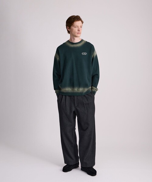 Saturdays NYC（サタデーズ ニューヨークシティ ）の「Ari Relaxed Faded Dye Sweatshirt（スウェット・メンズ・スミクロ/グリーン/ワイン・M/S/L/XL）」の12枚目の写真