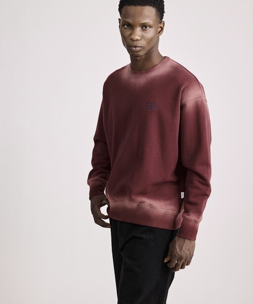 Saturdays NYC（サタデーズ ニューヨークシティ ）の「Ari Relaxed Faded Dye Sweatshirt（スウェット・メンズ・スミクロ/グリーン/ワイン・M/S/L/XL）」の5枚目の写真
