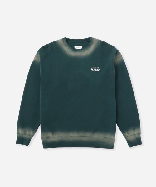 Saturdays NYC（サタデーズ ニューヨークシティ ）の「Ari Relaxed Faded Dye Sweatshirt（スウェット・メンズ・スミクロ/グリーン/ワイン・M/S/L/XL）」の16枚目の写真