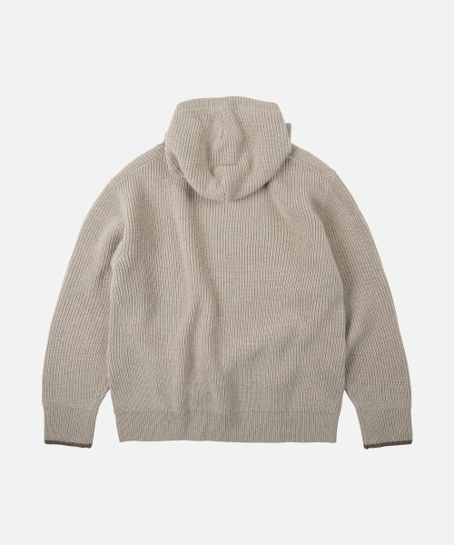 FRIZMWORKS（フリズムワークス）の「KANGAROO KNIT PULLOVER HOODY _ OATMEAL（ニット/セーター・メンズ・その他・MEDIUM/LARGE/X-LARGE/SMALL）」の2枚目の写真