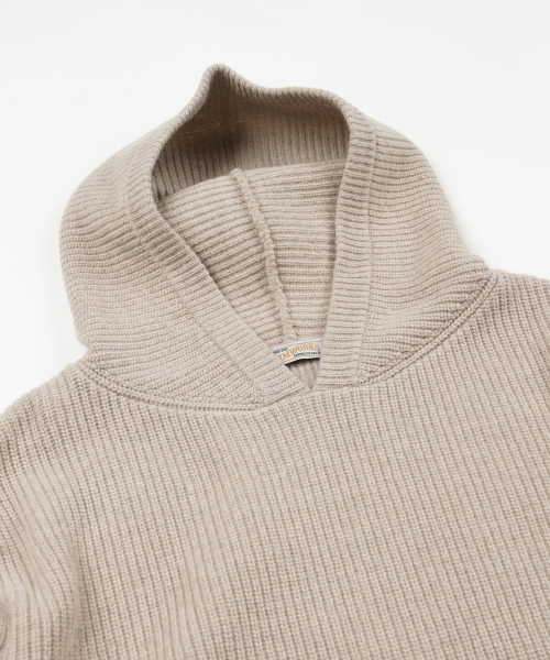 FRIZMWORKS（フリズムワークス）の「KANGAROO KNIT PULLOVER HOODY _ OATMEAL（ニット/セーター・メンズ・その他・MEDIUM/LARGE/X-LARGE/SMALL）」の3枚目の写真