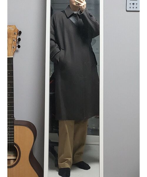 MUSINSA STANDARD(ムシンサスタンダード)の「カシミアブレンド特大バルマカンコート【ガンメタル】(チェスターコート・メンズ・その他・MEDIUM/LARGE/X-LARGE/XX-LARGE)」の15枚目の写真