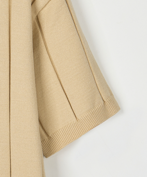 NODU（ノードユー）の「ラウンドリブ半袖ニット [ベージュ]（ニット/セーター・メンズ・その他・MEDIUM/LARGE）」の10枚目の写真