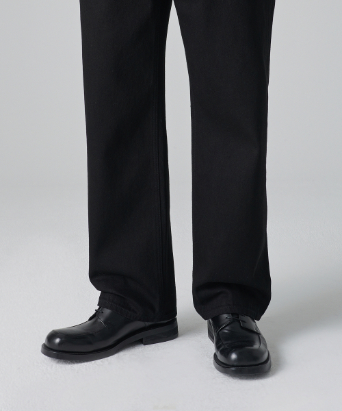 MUSINSA STANDARD（ムシンサスタンダード）の「ルーズストレートデニムパンツ[ブラック]（デニムパンツ・メンズ・その他・42/34/32/30/31/33/26/27/28/29/40/38/36）」の8枚目の写真