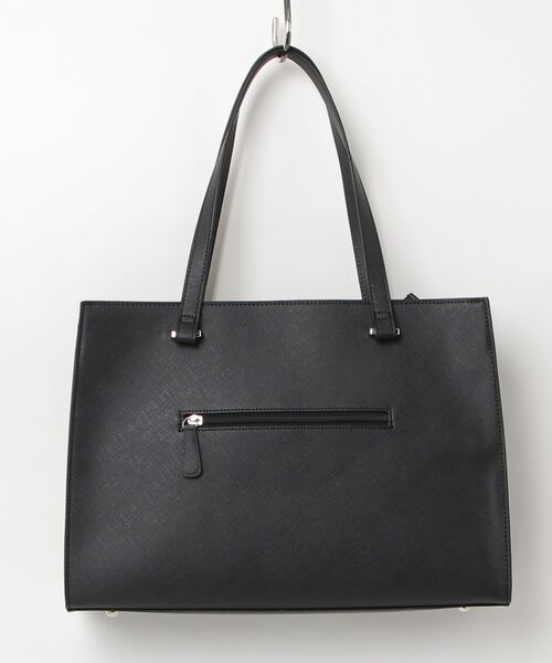 Perfect Suit FActory（パーフェクトスーツファクトリー）の「スクエアトートバッグ（PCポケット付き）（トートバッグ・レディース・ブラック・FREE）」の2枚目の写真