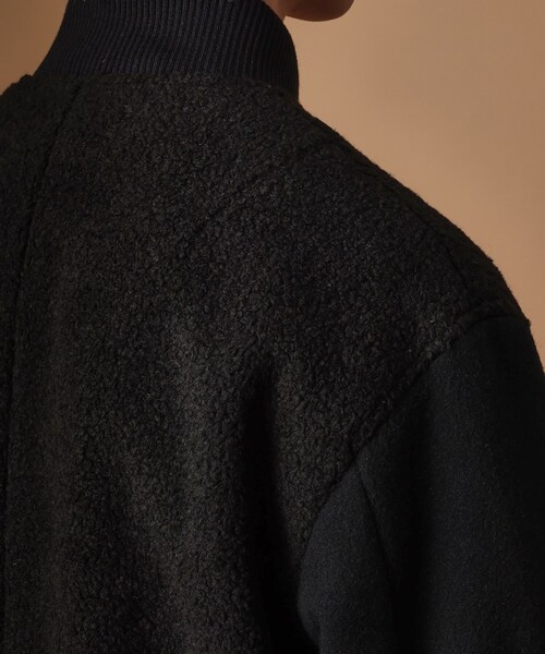 40ｃｔ＆525（フォーティーカラッツアンドゴーニーゴ）の「2重織りモッサボアパイル コンビブルゾン（ブルゾン・メンズ・ブラック・01/02/03/04）」の7枚目の写真