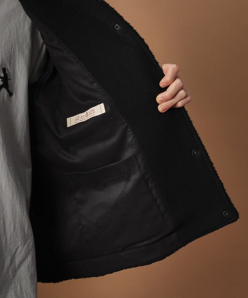 40ｃｔ＆525（フォーティーカラッツアンドゴーニーゴ）の「2重織りモッサボアパイル コンビブルゾン（ブルゾン・メンズ・ブラック・01/02/03/04）」の11枚目の写真