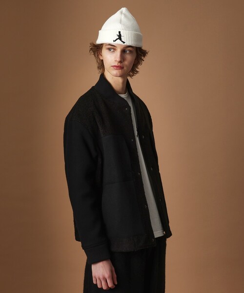 40ｃｔ＆525（フォーティーカラッツアンドゴーニーゴ）の「2重織りモッサボアパイル コンビブルゾン（ブルゾン・メンズ・ブラック・01/02/03/04）」の15枚目の写真