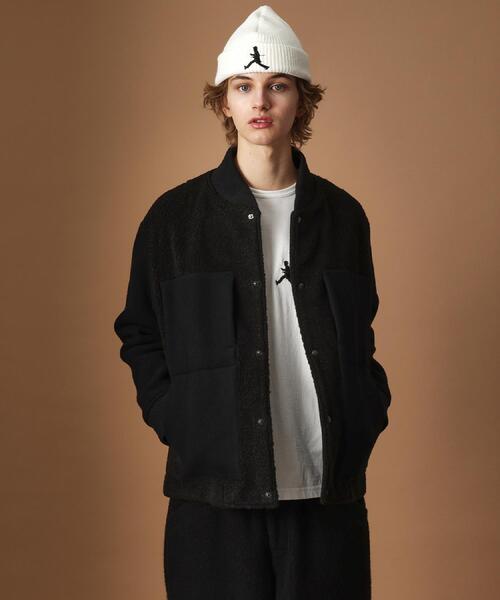 40ｃｔ＆525（フォーティーカラッツアンドゴーニーゴ）の「2重織りモッサボアパイル コンビブルゾン（ブルゾン・メンズ・ブラック・01/02/03/04）」の18枚目の写真