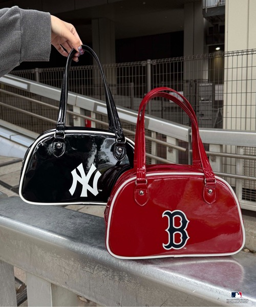 セール】【別注】MLB/エナメルロゴボストンバッグ（ハンドバッグ