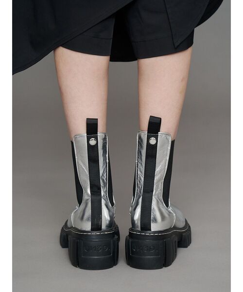 UN3D.(アンスリード)の「UN3D.SOLE SIDEGORE BOOTS / アンスリードソールサイドゴアブーツ(ブーツ・レディース・ブラック/シルバー・38/37/39/36)」の5枚目の写真