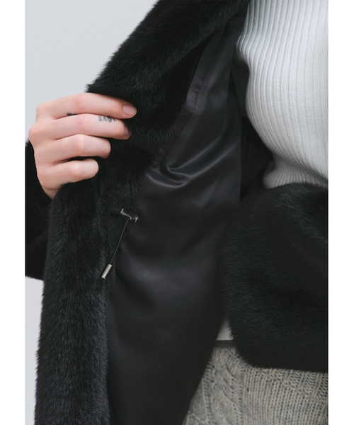 HAVELESS(ハブレス)の「CAROL FAUX FUR COAT(その他アウター・レディース・ブラック・M)」の9枚目の写真