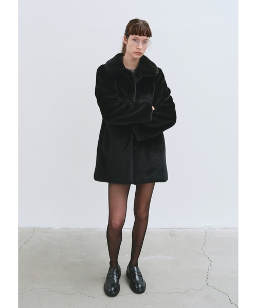 HAVELESS(ハブレス)の「CAROL FAUX FUR COAT(その他アウター・レディース・ブラック・M)」の6枚目の写真