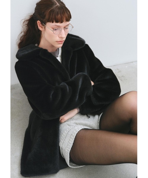 HAVELESS(ハブレス)の「CAROL FAUX FUR COAT(その他アウター・レディース・ブラック・M)」の10枚目の写真