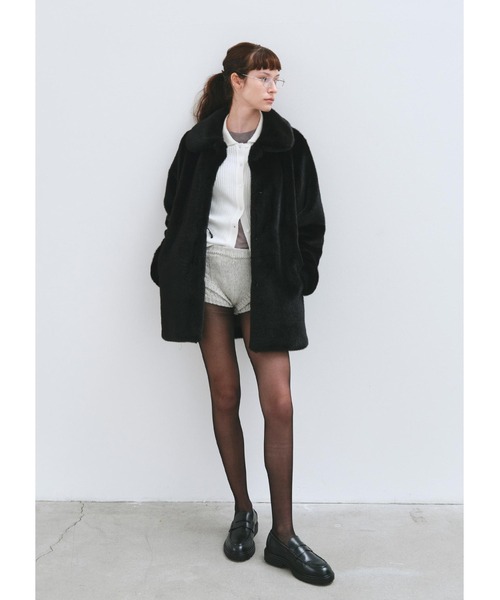 HAVELESS(ハブレス)の「CAROL FAUX FUR COAT(その他アウター・レディース・ブラック・M)」の7枚目の写真