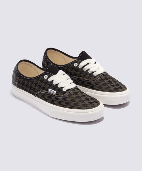 VANS(バンズ)の「オーセンティック ハウンドトゥース / Authentic HOUNDSTOOTH Olive VN000BW5DFP1(スニーカー・メンズ・オリーブ・4.5/5/5.5/6/6.5/7/7.5/8/8.5/9/9.5/10.5/11/11.5/12/4/10)」の4枚目の写真