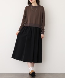 EGLANTINE ダンボールフェイクレイヤードワンピース