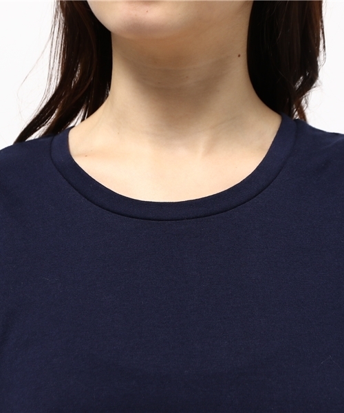 OUTLET（アウトレット）の「【Discoat Petit】20CVC袖口ドレープフレンチ（Tシャツ/カットソー・レディース・杢グレー/ネイビー・LARGE/MEDIUM）」の6枚目の写真