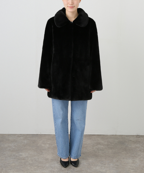 La TOTALITE(ラトータリテ)の「HAVELESS/ハブレス CAROL FAUX ファーコート(その他アウター・レディース・ブラック・FREE)」の2枚目の写真