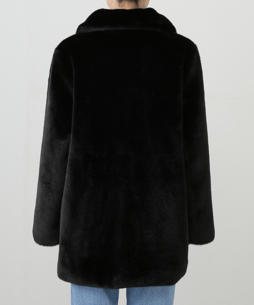 La TOTALITE(ラトータリテ)の「HAVELESS/ハブレス CAROL FAUX ファーコート(その他アウター・レディース・ブラック・FREE)」の5枚目の写真