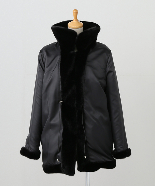 La TOTALITE(ラトータリテ)の「HAVELESS/ハブレス CAROL FAUX ファーコート(その他アウター・レディース・ブラック・FREE)」の11枚目の写真