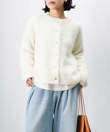 LC/LLL 猫毛カーディガン/起毛ニットカーディガン