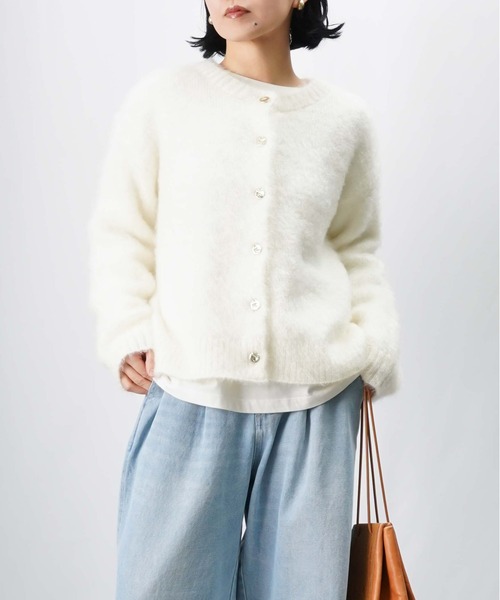 セール】LC/LLL 猫毛カーディガン/起毛ニットカーディガン