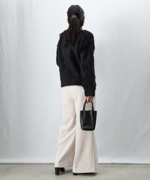 LUCA/LADY LUCK LUCA（ルカ/レディラックルカ）の「LC/LLL 猫毛カーディガン/起毛ニットカーディガン（カーディガン/ボレロ・レディース・オフホワイト/ブラック/ベージュ・FREE）」の8枚目の写真