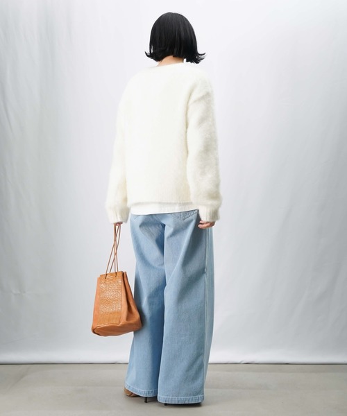 セール】LC/LLL 猫毛カーディガン/起毛ニットカーディガン