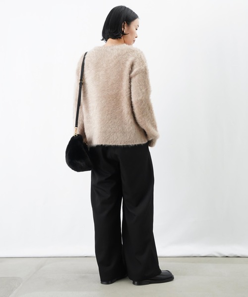 LUCA/LADY LUCK LUCA（ルカ/レディラックルカ）の「LC/LLL 猫毛カーディガン/起毛ニットカーディガン（カーディガン/ボレロ・レディース・オフホワイト/ブラック/ベージュ・FREE）」の21枚目の写真