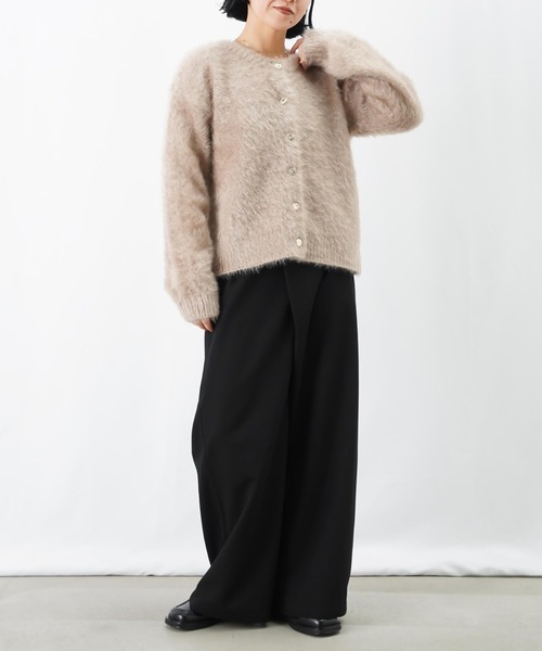 LUCA/LADY LUCK LUCA（ルカ/レディラックルカ）の「LC/LLL 猫毛カーディガン/起毛ニットカーディガン（カーディガン/ボレロ・レディース・オフホワイト/ブラック/ベージュ・FREE）」の22枚目の写真