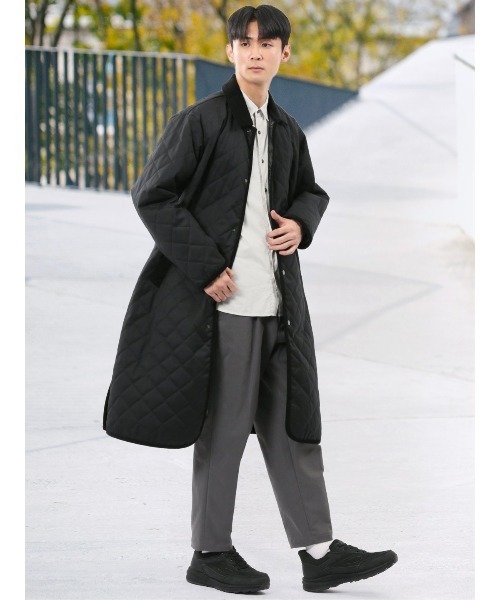 タカキュー（TAKA−Q）/【防風 ウール混 ゆったり】タカキュー オーバーサイズ 中綿キルティングコート セール】【防風 ウール混 ゆったり】タカキュー オーバーサイズ 中綿