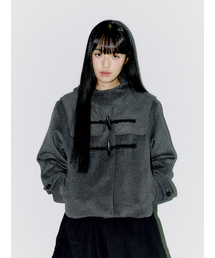 OAFISH(�I�A�t�B�b�V��)��WOOL DUFFLE SHORT COAT, CHARCOAL(�_�b�t���R�[�g)