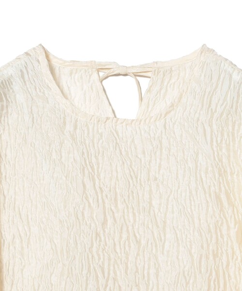 Ray BEAMS(レイビームス)の「ジャガード ギャザー キリカエ クルーネック(シャツ/ブラウス・レディース・オフホワイト/クリーム・ONE SIZE)」の12枚目の写真