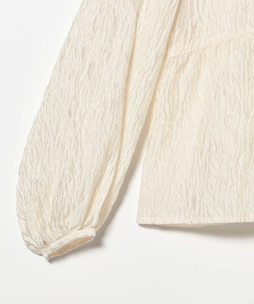 Ray BEAMS(レイビームス)の「ジャガード ギャザー キリカエ クルーネック(シャツ/ブラウス・レディース・オフホワイト/クリーム・ONE SIZE)」の13枚目の写真