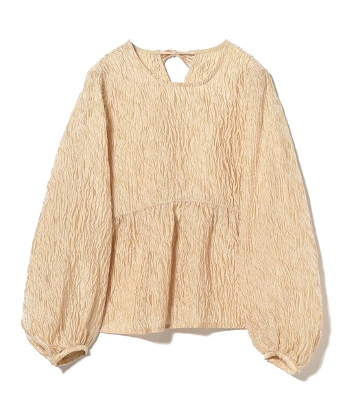 Ray BEAMS(レイビームス)の「ジャガード ギャザー キリカエ クルーネック(シャツ/ブラウス・レディース・オフホワイト/クリーム・ONE SIZE)」の20枚目の写真