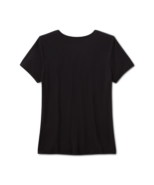 Harley-Davidson(ハーレーダビッドソン)の「ブリング 半袖 レーストフロントTシャツ - ダークエンジェル(Tシャツ/カットソー・レディース・ブラック系その他・X-SMALL/SMALL/MEDIUM/LARGE)」の2枚目の写真