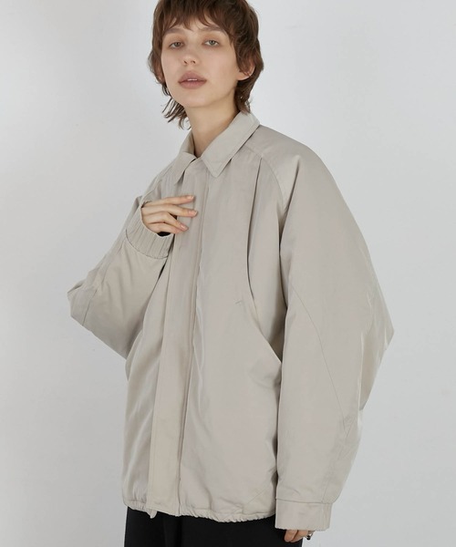 LA PEAU DE GEM（ラポドゥジェム）の「【LA PEAU DE GEM】zip puff blouson/ジップパフブルゾン（ブルゾン・レディース・ブラック/ベージュ・FREE）」の12枚目の写真