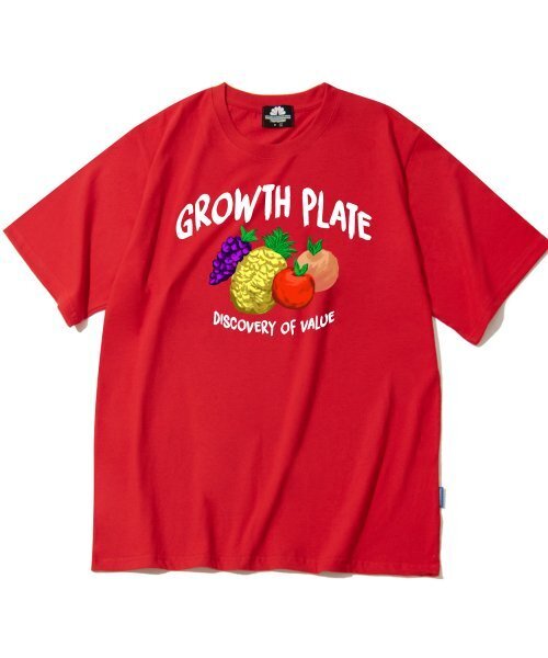 TRIPSHION(トリップション)の「GROWTH PLATE FRUITS GRAPHIC Tシャツ - レッド(Tシャツ/カットソー・メンズ・その他・LARGE/MEDIUM/X-LARGE)」の1枚目の写真