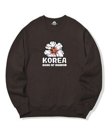 MUGUNGHWA LOGO クルーネック - ブラウン
