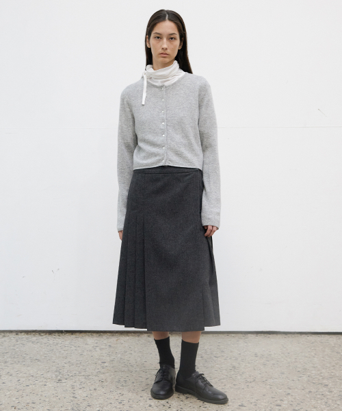 LEVAR（レバー）の「Classic Wool Knit Cardigan - Melange grey（カーディガン/ボレロ・レディース・その他・F）」の3枚目の写真